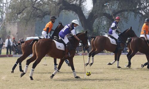 स्पेशल किड्स ने पोलो खेल में दिखाया जोश