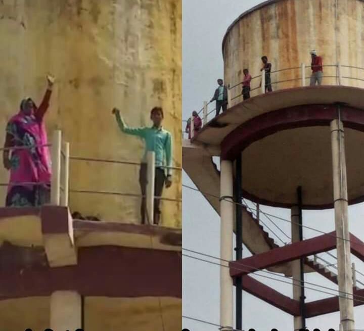 पुलिस प्रशासन की कार्य शैली से क्षुब्ध पीड़ित परिवार जिला महिला चिकित्सालय में पानी की टंकी पर चढ़ा पुलिस प्रशासन की कार्य शैली से क्षुब्ध पीड़ित परिवार जिला महिला चिकित्सालय में पानी की टंकी पर चढ़ा