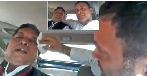 कांग्रेस अध्यक्ष राहुल ने घायल पत्रकार को उठाया, घायल का सर पोंछकर ले गये अस्पताल कांग्रेस अध्यक्ष राहुल ने घायल पत्रकार को उठाया, घायल का सर पोंछकर ले गये अस्पताल