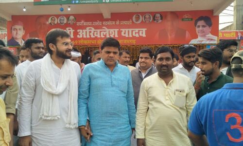 आजमगढ़ में अखिलेश यादव को जिताने के लिए अंतराष्ट्रीय निशानेबाज व बाहुबली के बेटे अब्बास अंसारी ने भरी हुंकार