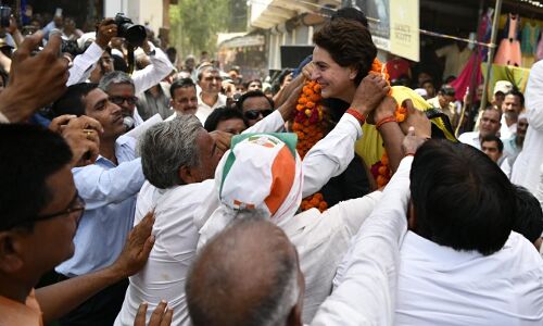 रायबरेली में प्रियंका ने लगाया भाजपा पर बड़ा आरोप