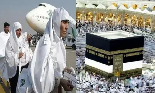 भारतीय हज यात्रियों के पहले जत्थे ने सही सलामत सऊदी अरब में रखा कदम भारतीय हज यात्रियों के पहले जत्थे ने सही सलामत सऊदी अरब में रखा कदम