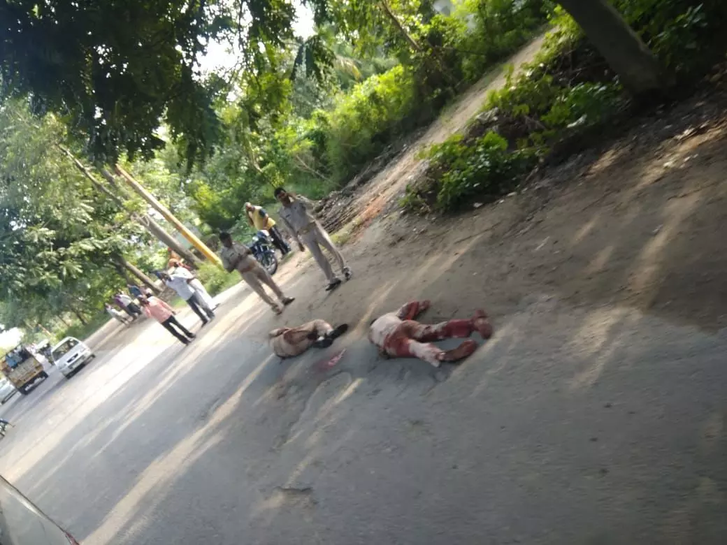 संभल में दो सिपाहियों की गोली मारकर हत्या, बदमाश रायफल भी लूटकर तीन आरोपियों समेत फरार संभल में दो सिपाहियों की गोली मारकर हत्या, बदमाश रायफल भी लूटकर तीन आरोपियों समेत फरार