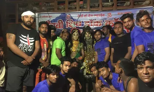 कनावनी गांव से पांचवी शिव डाक कांवड़ यात्रा चली हरिद्वार