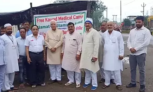 जनमत उलेमा ए हिन्द के द्वारा शिव भक्तों के लिए लगाया गया निशुल्क कांवड़ मेडिकल कैम्प