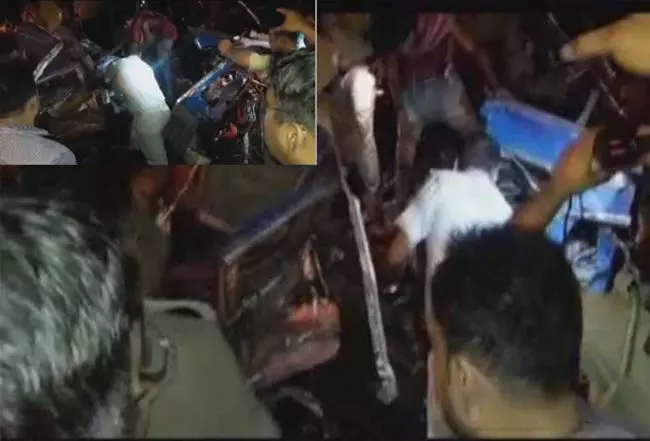 यूपी में बड़ा हादसा, बिजनौर में ट्रक और टैंकर की टक्कर में 5 लोगों की मौत, 5 घायल