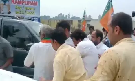 स्वागत समारोह में अफरा-तफरी, यूपी बीजेपी अध्यक्ष की कट गई उंगली