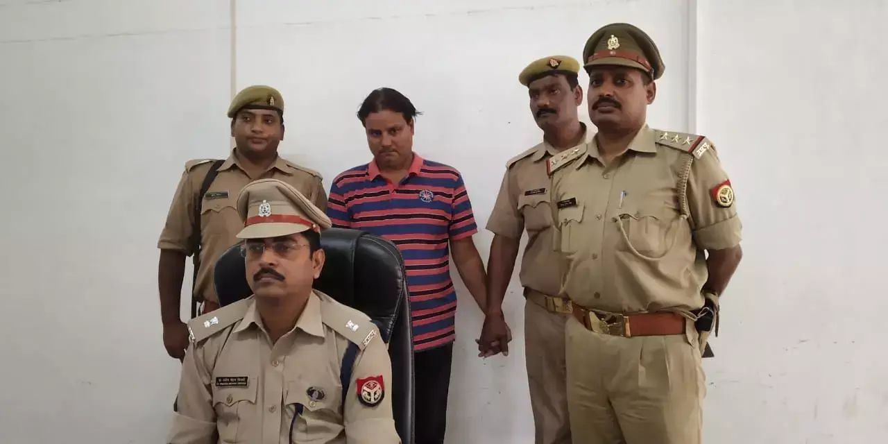 कासगंज की गंजडुंडवारा पुलिस और एसटीएफ ने हत्या के अपराध में वांछित 50 हजार का इनामी पकड़ा