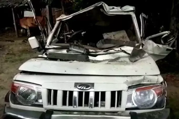 रोडवेज बस और बोलेरो में भीषण टक्कर, बिहार के चार लोगों की मौत