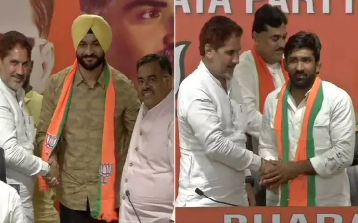 हरियाणा में BJP को मिली मजबूती, पहलवान योगेश्वर दत्त और हॉकी स्टार संदीप सिंह ने भाजपा का दामन थामा