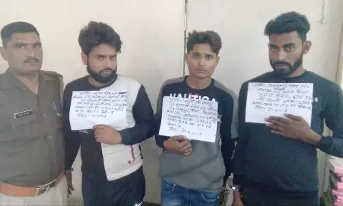 तीन शातिर लूटरों को पकड़ कर, थाना फेस-3 पुलिस ने हासिल की कामायाबी