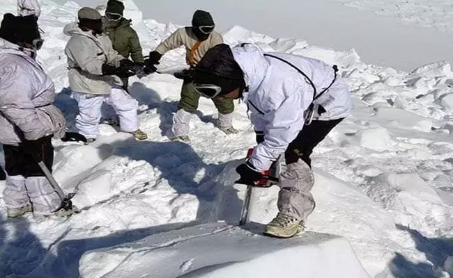 सियाचिन में 18,000 फीट पर हिमस्खलन, दो जवान शहीद