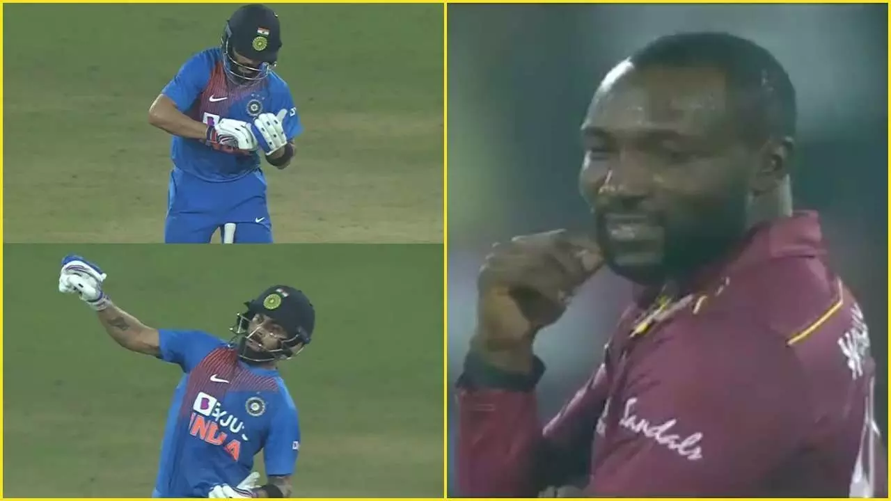 विराट कोहली ने केसरिक विलियम्स की रसीद काटकर लिया बदला, देखिए- VIDEO विराट कोहली ने केसरिक विलियम्स की रसीद काटकर लिया बदला, देखिए- VIDEO