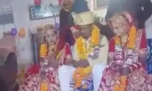 मध्यप्रदेश में अनोखी शादी, एक ही मंडप में पत्नी और साली से रचाया ब्याह