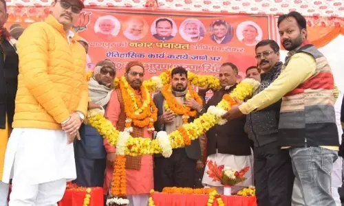 पयागपुर को नगर पंचायत का दर्जा मिलने पर विधायक व सांसद का हुआ सम्मान