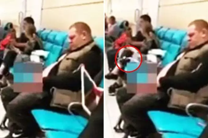 एयरपोर्ट के वेटिंग एरिया में बैठे-बैठे यात्री ने किया पेशाब, वायरल हुआ VIDEO