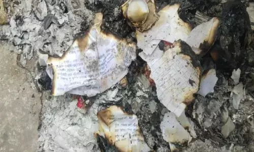 पुलिस कमिश्नर के चार्ज लेने से पहले ही मचा हड़कम्प,एसएसपी कार्यालय की फाइलों में लगी आग