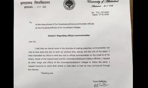 इविवि कुलपति की पर्यावरण संरक्षण की दिशा में सराहनीय पहल