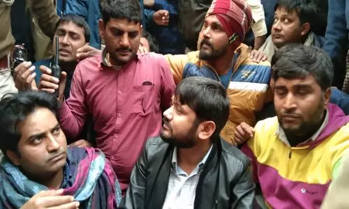 JNU के पूर्व छात्र कन्हैया कुमार को पुलिस ने किया गिरफ्तार