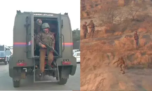 जम्मू-कश्मीर: आतंकी हमले में तीन आतंकवादी ढेर, नगरोटा इलाके में जारी मुठभेड़ जम्मू-कश्मीर: आतंकी हमले में तीन आतंकवादी ढेर, नगरोटा इलाके में जारी मुठभेड़