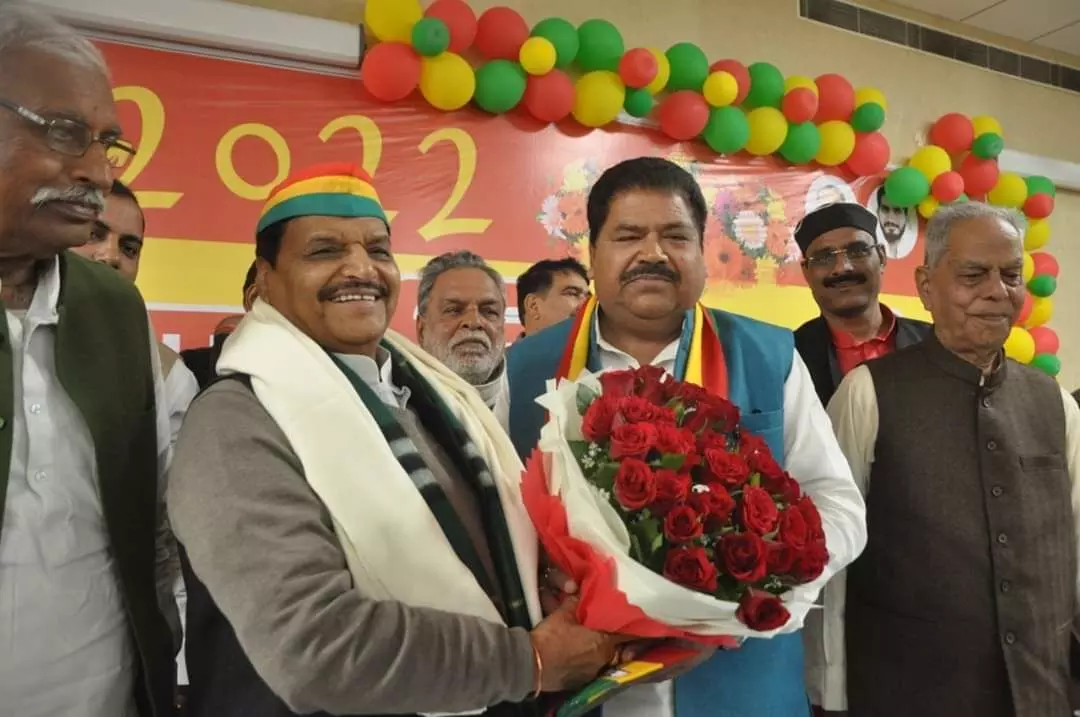 शिवपाल यादव ने पश्चिम यूपी के गुर्जर नेता जगवीर सिंह गुर्जर को किया पार्टी में शामिल