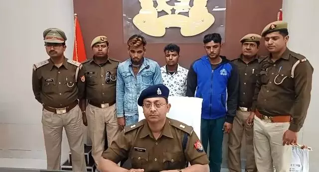 बिजनौर में अवैध शस्त्र के साथ तीन कुख्यात बदमाश गिरफ्तार