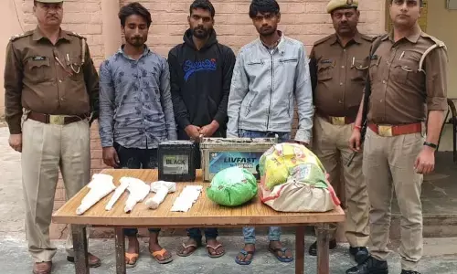 तीन शातिर चोरों को अवैध शस्त्र व चोरी के माल सहित पुलिस ने किया गिरफ्तार