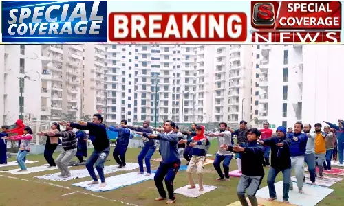 पतंजलि युवा भारत एवं महिला पतंजलि योग समिति द्वारा लगाया गया स्पेशल मेडिटेशन योग कैंप