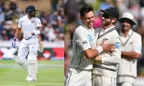 INDvsNZ 1st Test: तीसरे दिन का खेल खत्म, भारत दूसरी पारी में भी लड़खड़ाई फिर भी विराट को है ये उम्मीद INDvsNZ 1st Test: तीसरे दिन का खेल खत्म, भारत दूसरी पारी में भी लड़खड़ाई फिर भी विराट को है ये उम्मीद