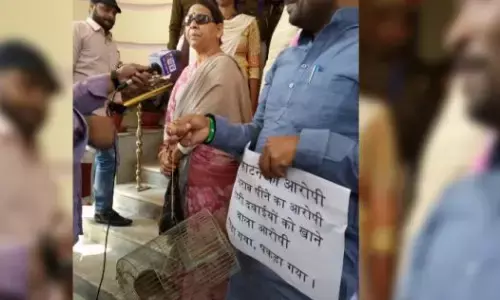 जब RJD नेता पिंजरे में बंद चूहे को लेकर बिहार विधानसभा में पहुंचे, तो राबड़ी देवी ने कर दी बड़ी मांग जब RJD नेता पिंजरे में बंद चूहे को लेकर बिहार विधानसभा में पहुंचे, तो राबड़ी देवी ने कर दी बड़ी मांग
