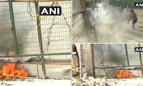 शाहीन बाग: धरनास्थल के पास पेट्रोल बम फेंका गया, प्रदर्शनकारियों का गंभीर आरोप