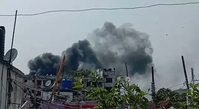 पटना के पीएमसीएच के एसी यूनिट में लगी आग, आग की वीडियो देख उड जायेंगे होश