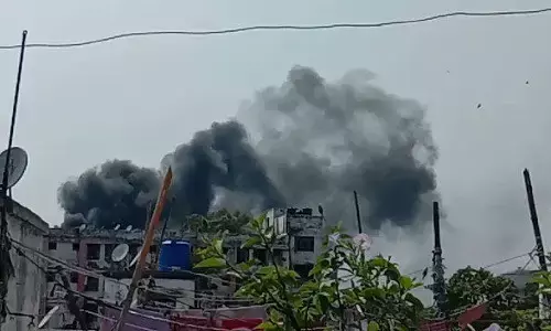 पटना के पीएमसीएच के एसी यूनिट में लगी आग, आग की वीडियो देख उड जायेंगे होश