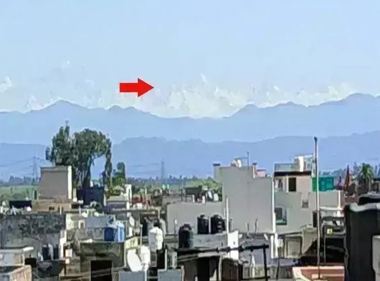 रुड़की से दिखा हिमालय, 312 KM दूर से बर्फीली चोटियों का नजारा