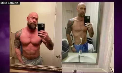 कोरोना वायरस का असर, सूख कर कांटा हो गया बॉडी बिल्डर..तस्वीरें चौंका देंगीं