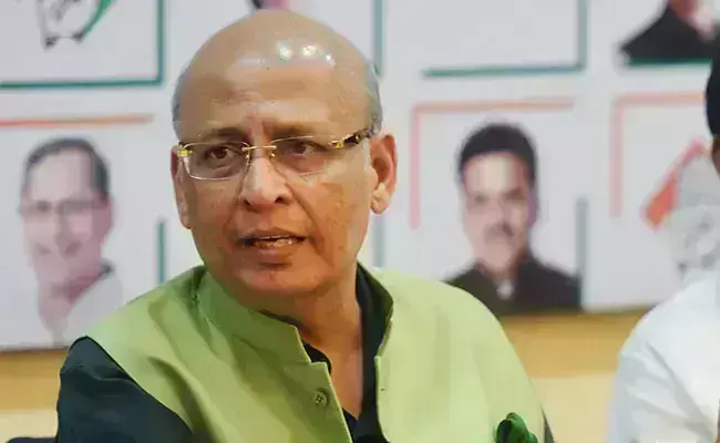 कांग्रेस प्रवक्ता अभिषेक मनु सिंघवी निकले कोरोना पॉजिटिव, स्टाफ निगेटिव कांग्रेस प्रवक्ता अभिषेक मनु सिंघवी निकले कोरोना पॉजिटिव, स्टाफ निगेटिव