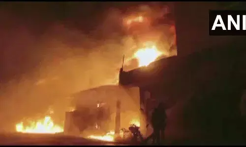 यूपी के रामपुर जिले में लगी भीषण आग, अग्निशमन की तीन गाड़ियाँ मौके पर मौजूद यूपी के रामपुर जिले में लगी भीषण आग, अग्निशमन की तीन गाड़ियाँ मौके पर मौजूद
