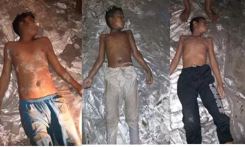 शामली : कैराना पुल यमुना नदी में नहाने गए तीन बच्चों की डूबने से मौत, अभी नहीं हुई पहचान शामली : कैराना पुल यमुना नदी में नहाने गए तीन बच्चों की डूबने से मौत, अभी नहीं हुई पहचान