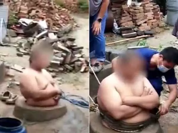 कुएं में गिर गया था शख्स, लेकिन तोंद ने बचा ली जिंदगी, देखिये- VIDEO कुएं में गिर गया था शख्स, लेकिन तोंद ने बचा ली जिंदगी, देखिये- VIDEO