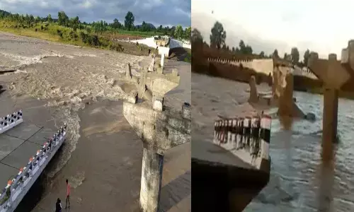मध्य पदेश के सिवनी में करोड़ों का पुल उद्घाटन से पहले बहा मध्य पदेश के सिवनी में करोड़ों का पुल उद्घाटन से पहले बहा