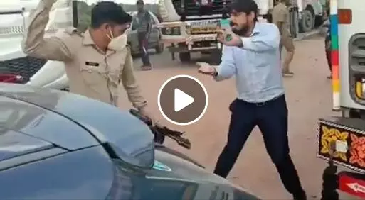 भाजपा विधायक के सरकारी गनर ने सरेराह पब्लिक को लाठी से पीटा, वीडियो वायरल