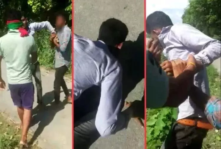 गोरखपुरः युवक की पिटाई के बाद जबरन थूक चटवाया, वीडियो वायरल गोरखपुरः युवक की पिटाई के बाद जबरन थूक चटवाया, वीडियो वायरल