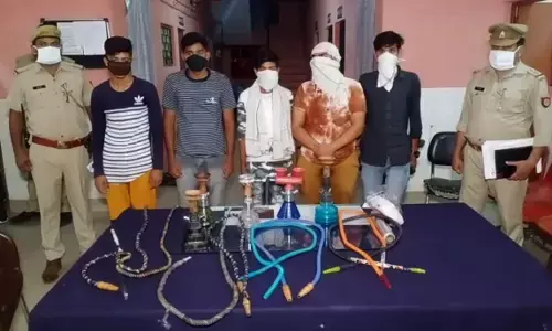 मुजफ्फरनगर पुलिस ने हुक्का बार पर की छापेमारी, मचा हड़कंप