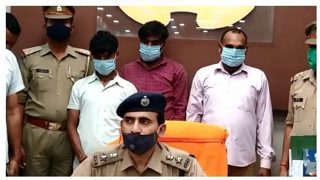 बिजनौर में रंगदारी मांगने वाले तीन अभियुक्त गिरफ्तार