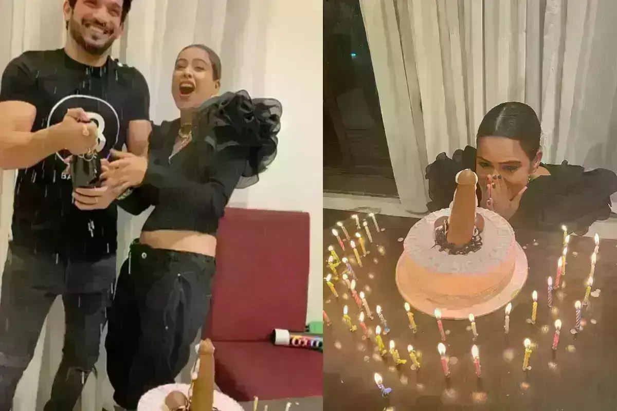 VIDEO: рдирд┐рдпрд╛ рд╢рд░реНрдорд╛ рдХреЗ рдмрд░реНрдердбреЗ рдХреЗрдХ рдХреЛ рдпреВрдЬрд░реНрд╕ рдиреЗ рдмрддрд╛рдпрд╛ рдЕрд╢реНрд▓реАрд▓, рдмреЛрд▓реЗ- рд╢рд░реНрдо рдХрд░реЛ VIDEO: рдирд┐рдпрд╛ рд╢рд░реНрдорд╛ рдХреЗ рдмрд░реНрдердбреЗ рдХреЗрдХ рдХреЛ рдпреВрдЬрд░реНрд╕ рдиреЗ рдмрддрд╛рдпрд╛ рдЕрд╢реНрд▓реАрд▓, рдмреЛрд▓реЗ- рд╢рд░реНрдо рдХрд░реЛ