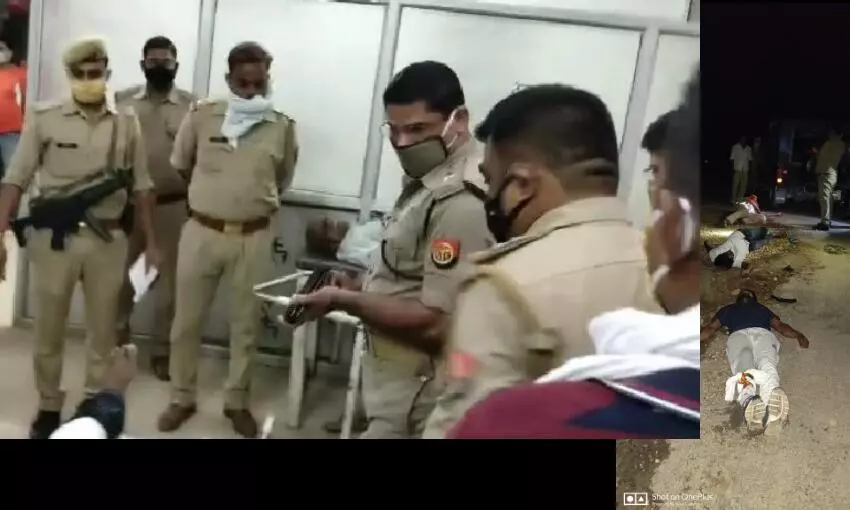 सुल्तानपुर में व्यापारी के हत्यारों से पुलिस की मुठभेड़, तीन बदमाशों को लगी गोली