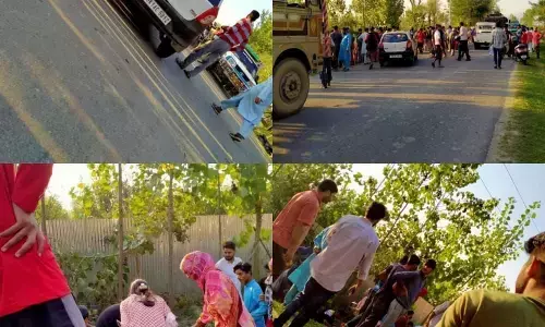 तेज रफ्तार वाहन की चपेट में आने से दो महिलाओं की मौत तेज रफ्तार वाहन की चपेट में आने से दो महिलाओं की मौत