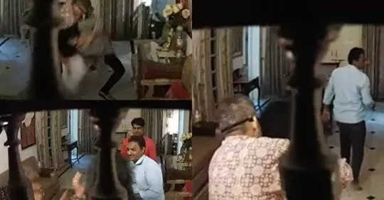 मध्यप्रदेश पुलिस के DG को पत्नी ने दूसरी महिला के साथ पकड़ा, पत्नी की बेरहमी से की पिटाई, वीडियो वायरल