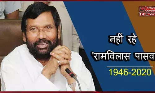 केंद्रीय मंत्री रामविलास पासवान का लंबी बीमारी के बाद निधन केंद्रीय मंत्री रामविलास पासवान का लंबी बीमारी के बाद निधन