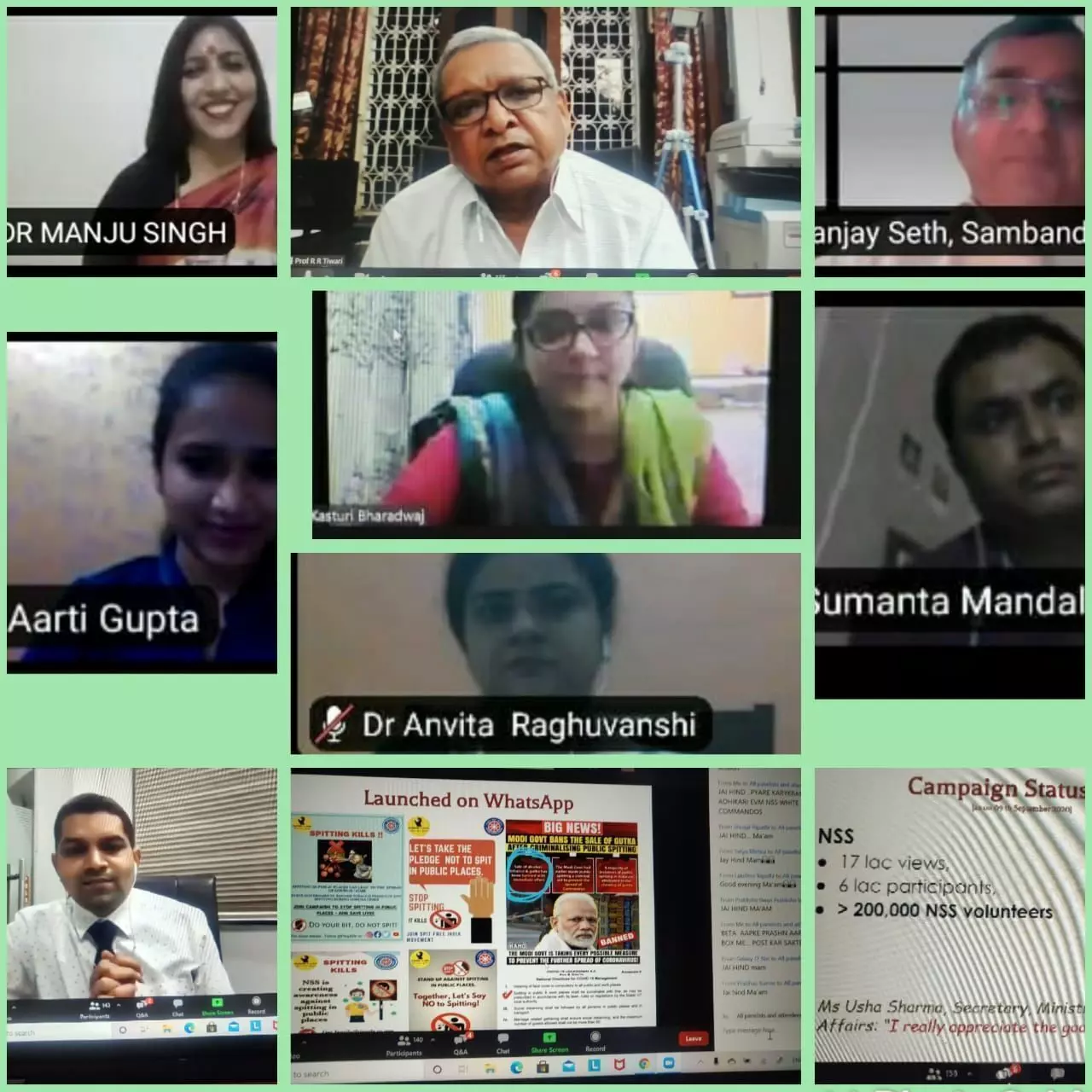 कोरोनासंक्रमणकाल में थूकने के प्रभाव पर आयोजित की गई ऑनलाइन संगोष्ठी कोरोनासंक्रमणकाल में थूकने के प्रभाव पर आयोजित की गई ऑनलाइन संगोष्ठी